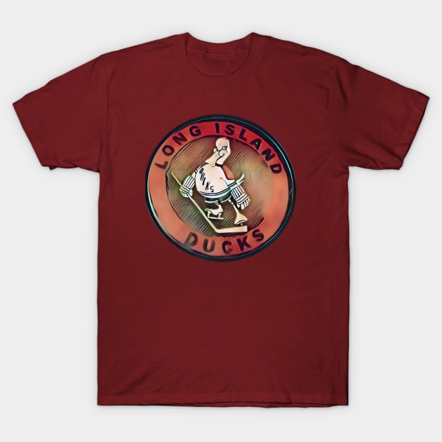 Long Island Ducks Hockey T-Shirt by Kitta’s Shop